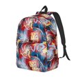 thumbnail image 1 of Rateoe Hawaiian Style Pattern Durable Canvas Backpack for Men & Women – Stylish & Lightweight – Adjustable Straps, Multiple Pockets – Fits 15-17 Inch LaptopsSmall, 1 of 5