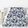 thumbnail image 1 of Rateoe Hawaiian Style Pattern Flannel Throw Blanket, Ultra-soft Blanket for Bed, Couch, Car, Hypoallergenic Anti-pilling blanket-40"x30"(Vertical), 1 of 6