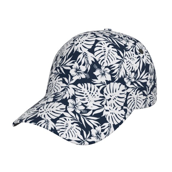 Rateoe Hawaiian Style Pattern Men’s Baseball Cap – Adjustable Curved Brim Hat, Soft Cotton Sports Cap for Outdoor, Casual, and Everyday Wear, Comfortable & Breathable