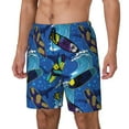 thumbnail image 1 of Rateoe Hawaiian Style Pattern Men’s Swim Shorts with Compression Liner – Double-Layered Quick-Dry Swimwear, Comfortable & Stretchy Beach Shorts-3X-Large, 1 of 6