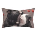 thumbnail image 1 of Rateoe Heart Guinea Pig Couple Pattern Decorative Pillow Case,Throw Pillow Covers,Plush Pillow Cover,Soft Pillow Case,Velvet Pillow Case-14"x20", 1 of 3
