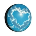 thumbnail image 1 of Rateoe Heart Shaped Cloud Pattern Tire Cover Wheel Protectors Weatherproof Wheel Covers Universal Fit for Trailer Rv SUV Truck Camper Travel Trailers Accessories-17 inch, 1 of 6