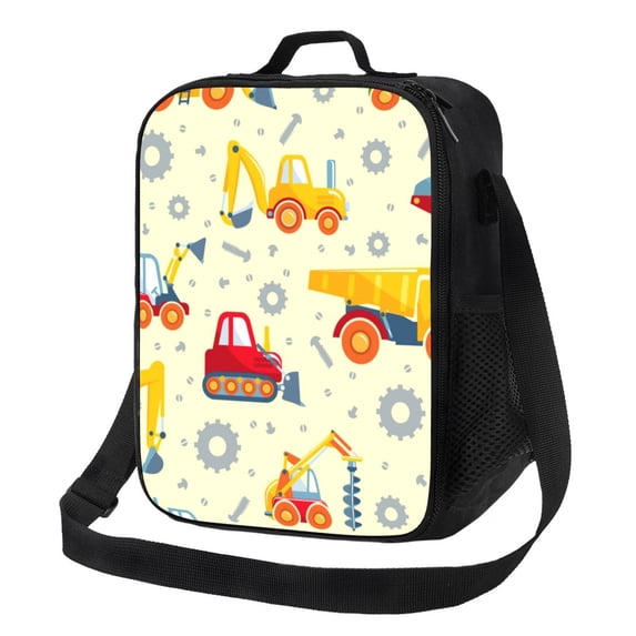 Rateoe Heavy Equipment Lunch Bag Reusable Lunch Box with Shoulder Straps for Men Women Insulated Portable Lunchbox for adults Suitable for School Work Picnic