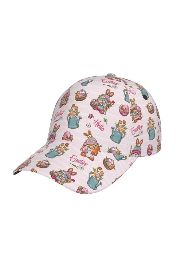 Hello Easter Pattern Baseball Cap Outdoor Cap Mountain Dad Hat - Unstructured Soft Cotton Cap-Adjustable UV Protection Cap
