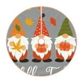 thumbnail image 1 of Rateoe Hello Fall Gnomes Pattern Christmas Tree Skirt with Ties, Christmas Tree Decorations, Farmhouse Christmas Decor Xmas Holiday Decorations-36", 1 of 6