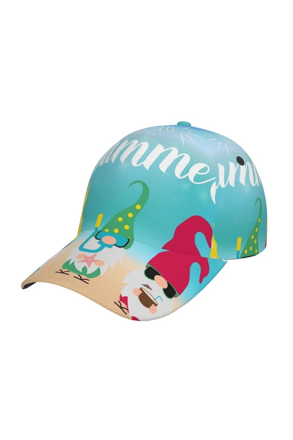 Hello Summer Gnome 1 Pattern Baseball Cap Outdoor Cap Mountain Dad Hat - Unstructured Soft Cotton Cap-Adjustable UV Protection Cap