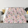 thumbnail image 1 of Rateoe Hello Summer With Gnome Pattern Flannel Throw Blanket, Ultra-soft Blanket for Bed, Couch, Car, Hypoallergenic Anti-pilling blanket-80"x60"(Horizontal), 1 of 6