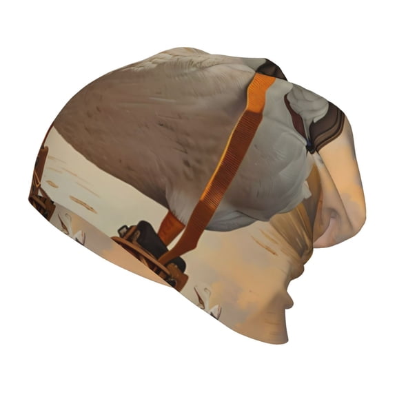 Rateoe Hiking Duck Kids Beanie Warm Knit Beanie Hats Boys Girls Winter Hat Soft Slouchy Hats for Kids