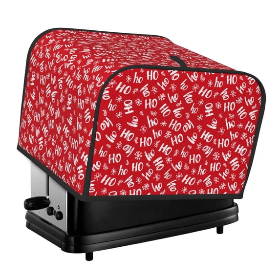 Rateoe Hohoho Pattern Toaster Covers 4 Slice Wide Slot,Bread Machine Cover,Bread Dust Cover & Fingerprint Protection,Appliance Covers