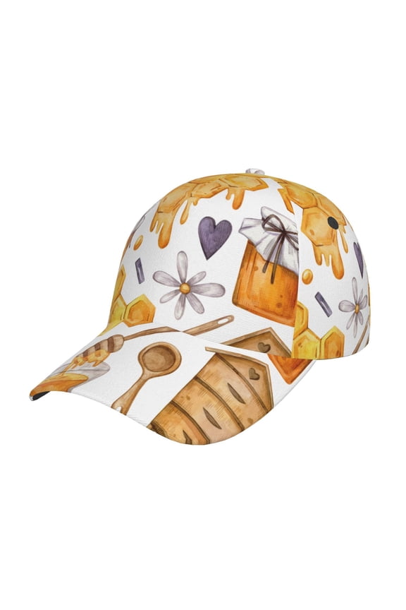 Honey Bee Set Pattern Baseball Cap Outdoor Cap Mountain Dad Hat - Unstructured Soft Cotton Cap-Adjustable UV Protection Cap
