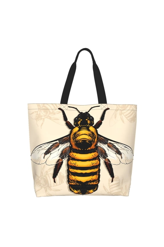 Honey Bee Tote Bag - Waterproof Lightweight Handbags Travel Shoulder Bag for Hiking Yoga Gym Swimming Travel Beach