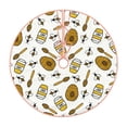 thumbnail image 1 of Rateoe Honey Pattern Christmas Tree Skirt with Ties , Christmas Tree Decorations, Farmhouse Christmas Decor Xmas Holiday Decorations-36", 1 of 6