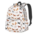 thumbnail image 1 of Rateoe Horses Pattern Student Backpack,Backpack for School,Lightweight Bag,Travel Backpack,Outdoor Backpack,Large Capacity Backpack, 1 of 6