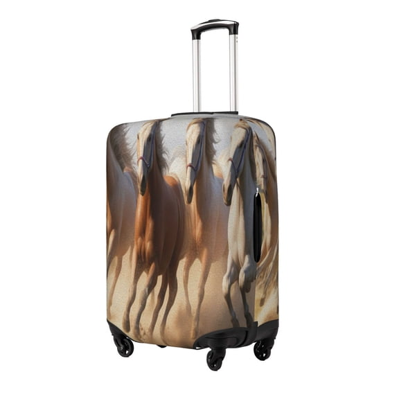 Rateoe Horses running Printed Luggage Cover, Suitcase Protector Fits 18-32 Inch Luggage-