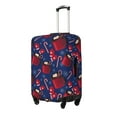 thumbnail image 1 of Rateoe Hot Cocoa Snowflake Mittens Printed Luggage Cover, Suitcase Protector Fits 18-32 Inch Luggage-Medium, 1 of 7