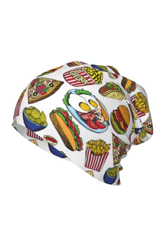 Hot Dog With One Sausage Kids Beanie Warm Knit Beanie Hats Boys Girls Winter Hat Soft Slouchy Hats for Kids