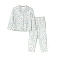thumbnail image 1 of Rateoe Household Appliances Pattern Womens Pajamas Set Long Sleeve Sleepwear Button Down Nightwear Soft Cotton Pj Lounge Sets, 1 of 9