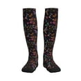 thumbnail image 1 of Rateoe Humming Bird And Tropical Flowers Compression Socks for Women and Men 20-30mmHg-Circulation Support Socks Knee High Nurse Pregnant Running Medical and Travel Athletic, 1 of 7