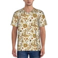 thumbnail image 1 of Rateoe Indian Paisley Pattern Men’s Baseball Short Sleeve Polo Shirt, Midweight Men's Shirt Golf Shirt Polo Shirts Quick Dry Short-3X-Large, 1 of 7