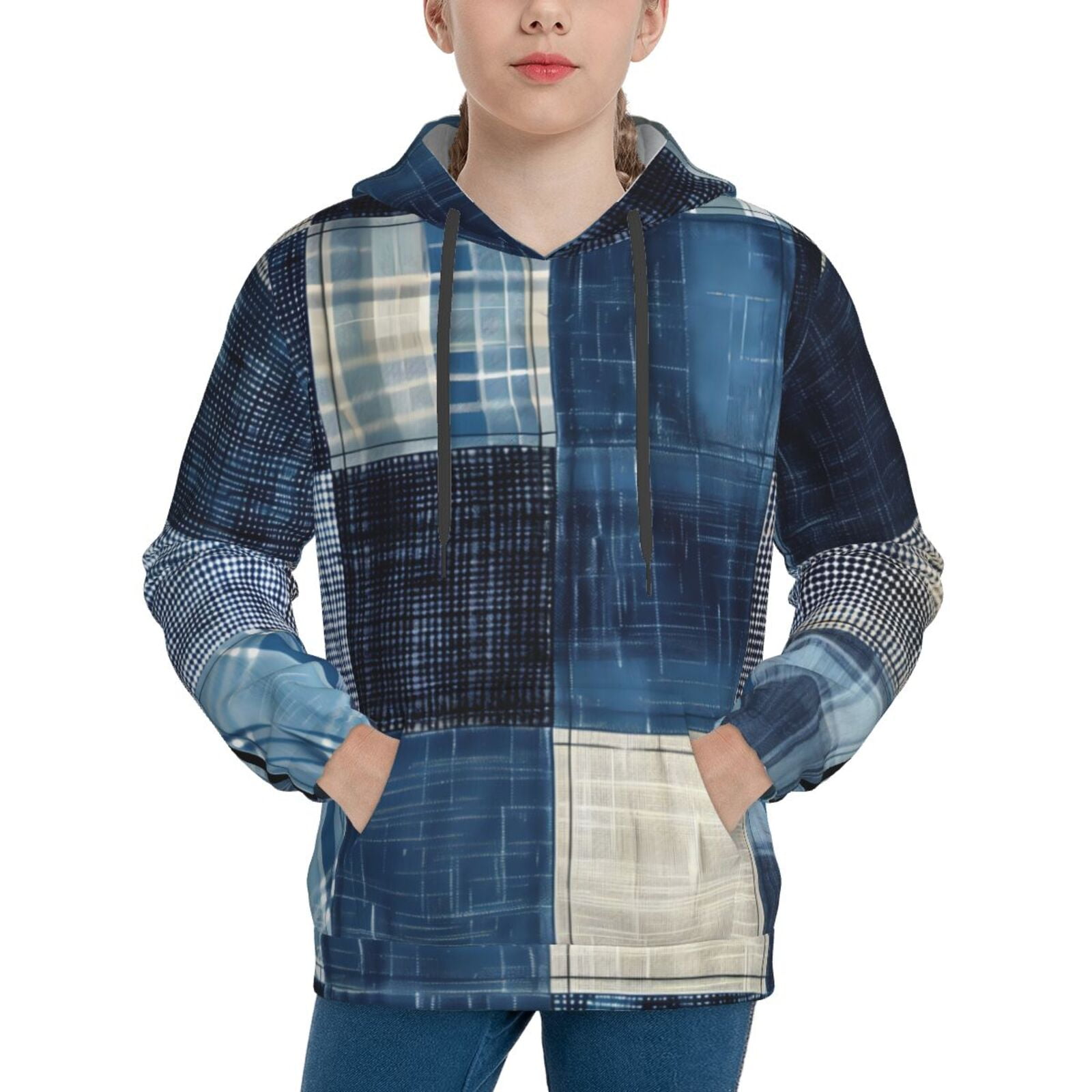 Boys Olive Patch Pocket Sweatshirt