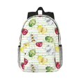 thumbnail image 1 of Rateoe Insects Pattern Student Backpack Water-resistant Backpack 15-inch Laptop Backpack Lightweight Adjustable School Backpack, 1 of 6