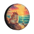 thumbnail image 1 of Rateoe Island Beach Guinea Pig Pattern Tire Cover Wheel Protectors Weatherproof Wheel Covers Universal Fit for Trailer Rv SUV Truck Camper Travel Trailers Accessories-15 inch, 1 of 6