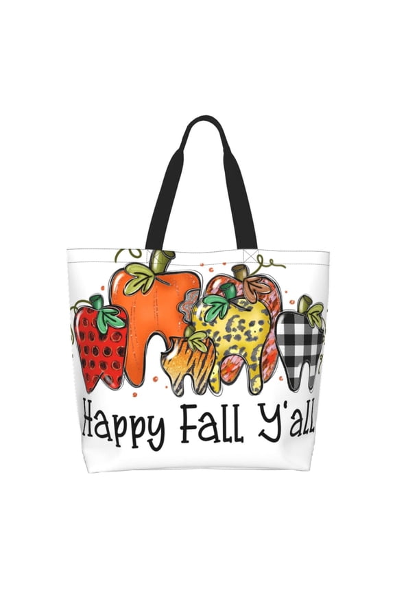 It'S Fall Y'All Tote Bag - Waterproof Lightweight Handbags Travel Shoulder Bag for Hiking Yoga Gym Swimming Travel Beach