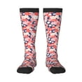 thumbnail image 1 of Rateoe Japanese Cherry Blossoms Pattern Women’s Knee High Crew Socks,Trouser Socks Comfortable, Breathable, Moisture-Wicking and Soft, 1 of 6