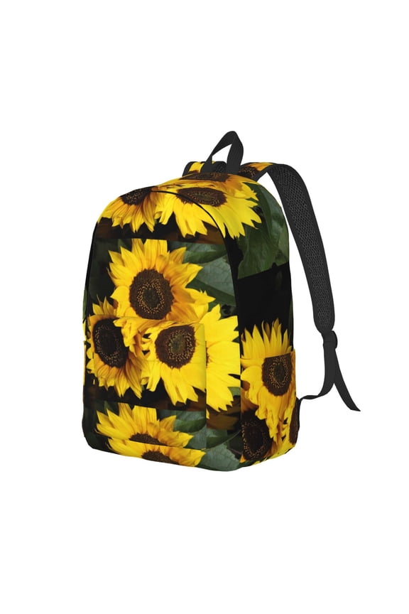 Japanese Were Blossoming Pattern Durable Canvas Backpack for Men & Women – Stylish & Lightweight – Adjustable Straps, Multiple Pockets – Fits 15-17 Inch LaptopsSmall