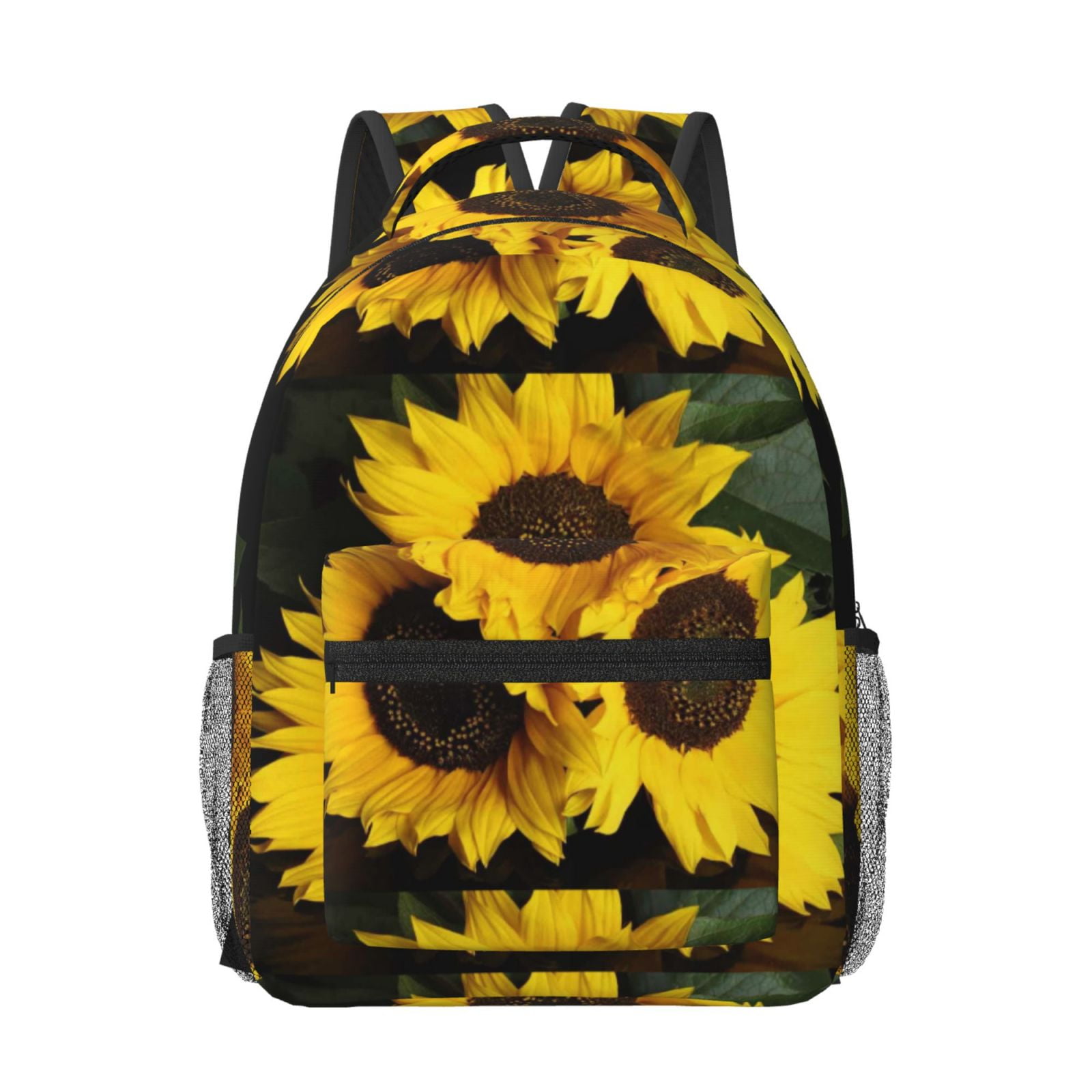 Rateoe Japanese Were Blossoming Pattern Durable Student Backpack Laptop Bag- Ergonomic Design, Waterproof Twill Fabric - Ideal for School, Travel, and Outdoor Activities