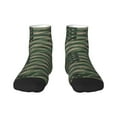 thumbnail image 1 of Rateoe Jungle Green Camo USA Flag Pattern Quarter Crew Socks,Toe Seamed Ankle Socks,Cotton Cushioned Breathable Athletic Crew Sports Socks, 1 of 7