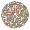 thumbnail image 1 of Rateoe Kitchen Food Print Christmas Tree Skirt 30" for Xmas Holiday New Year Party Circle Tree Mat Ornaments Decoration, 1 of 7