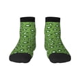 thumbnail image 1 of Rateoe Kiwi Fruit Pattern Quarter Crew Socks,Toe Seamed Ankle Socks,Cotton Cushioned Breathable Athletic Crew Sports Socks, 1 of 7