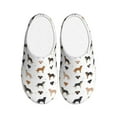 thumbnail image 1 of Rateoe Labrador Retriever Dog Print Women's Men's Cotton Knit Slippers Lightweight Memory Foam Indoor House Shoes with Anti-Skid Sole-42/43, 1 of 7
