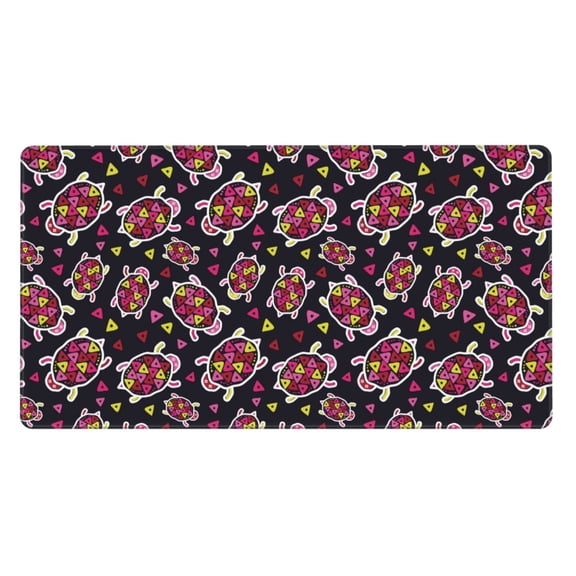 Rateoe Ladybug Print Mouse Pad - Extended Large Gaming Mousepad,Non-Slip Stitched Edge,16x29.5 Inch