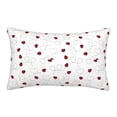 thumbnail image 1 of Rateoe Ladybugs Flying On Dotted Route Pattern Pillow Covers with Invisible Zipper(Pillows are not Included) Standard Pillowcases-16"x24", 1 of 6
