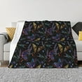 thumbnail image 1 of Rateoe Lavender Flowers Pattern Flannel Throw Blanket, Ultra-soft Blanket for Bed, Couch, Car, Hypoallergenic Anti-pilling blanket-60"x50"(Horizontal), 1 of 6