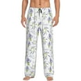 thumbnail image 1 of Rateoe Lavender Flowers Pattern Men’s Ultra-Soft Comfy Pajama Lounge Pants Sleepwear,Comfortable Lounge Wear,lightweight Pajamas, Casual Home Wear-Large, 1 of 6