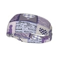 thumbnail image 1 of Rateoe Lavender Flowers Pattern Sports Headbands ,Moisture Wicking Workout Headband, Sweatband Headbands for Running,Cycling,Yoga,Hairband for Women and Men, 1 of 9