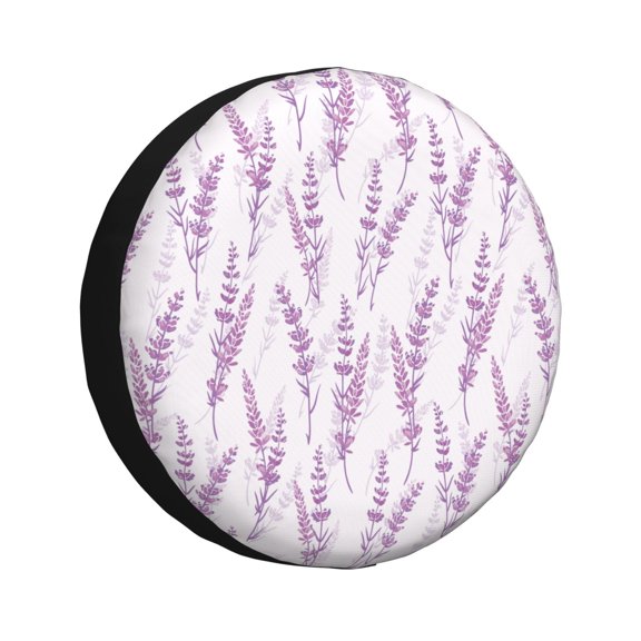 Rateoe Lavender Flowers Pattern Tire Cover Wheel Protectors Weatherproof Wheel Covers Universal Fit for Trailer Rv SUV Truck Camper Travel Trailers Accessories-17 inch