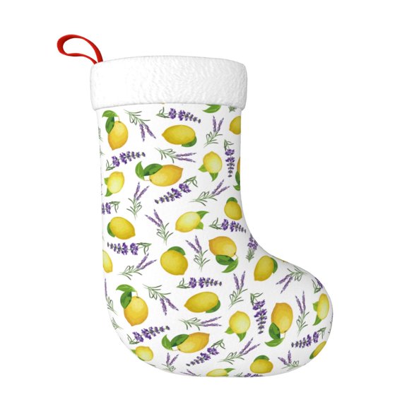 Rateoe Lavender Flowers Print Christmas Stockings,18 Inch Large Christmas Stockings Decoration Ornaments for Holiday Home Fireplace Indoors