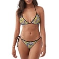 thumbnail image 1 of Rateoe Lavender Flowers Print Women’s Bikini Swimsuits, Adjustable Bikini Set,Two-Piece Swimwear Removable Padding Bikini, 1 of 6