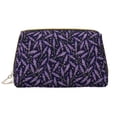 thumbnail image 1 of Rateoe Lavender Flowers for Travel Makeup Bag,Large Capacity Cosmetic Bags for Women,Waterproof Portable Pouch Open Flat Toiletry Bag Make up Organizer, 1 of 8