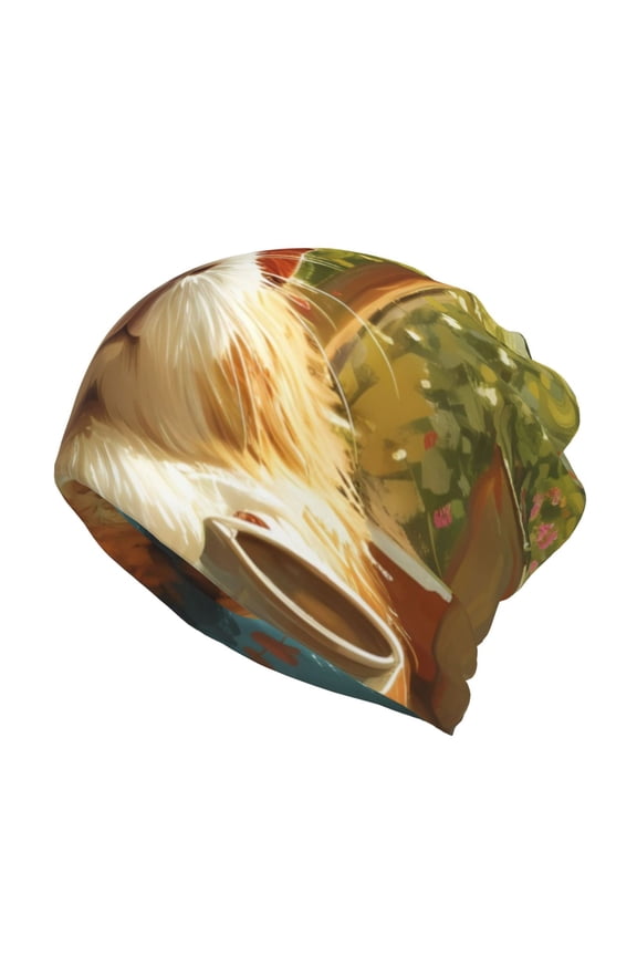 Lazy Home Style Guinea Pig Cotton Slouchy Beanie Hat for Men/Women,Lightweight Oversize Large Thin Skull Cap Night Sleeping Cap