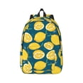 thumbnail image 1 of Rateoe Lemon Pattern Canvas College Laptop Backpack,Travel Daypack,Durable Rucksack Travel Notebook Bag School Backpack Book Bag for Men Women-Small, 1 of 7