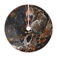 thumbnail image 1 of Rateoe Leopard On Tree Branch Pattern Christmas Tree Skirt with Ties, Christmas Tree Decorations, Farmhouse Christmas Decor Xmas Holiday Decorations-30", 1 of 6