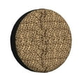 thumbnail image 1 of Rateoe Leopard Print Brown Pattern Tire Cover Wheel Protectors Weatherproof Wheel Covers Universal Fit for Trailer Rv SUV Truck Camper Travel Trailers Accessories-17 inch, 1 of 6