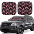 thumbnail image 1 of Rateoe Leopard Print Pattern 2 Piece Car Windshield Sun Shade Foldable | Front Windshield Shade for Sun, Heat and UV Rays | Sunshade for Car Front Window-Medium, 1 of 6