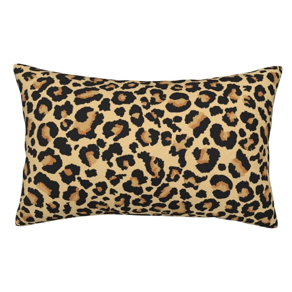 Rateoe Leopard Print Pattern Decorative Pillow Case,Throw Pillow Covers,Plush Pillow Cover,Soft Pillow Case,Velvet Pillow Case-16"x24"