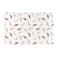 thumbnail image 1 of Rateoe Leopard Print Pattern Flannel Door Mat Indoor Outdoor Entrance, Waterproof All-Weather Doormat,Fade Resistant, Low Profile Entryway Mat 16x24in, 1 of 7